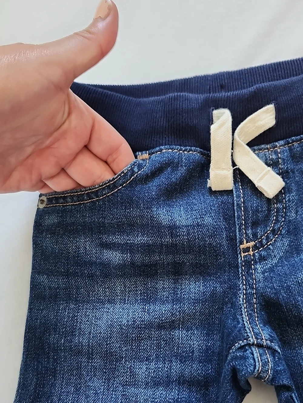 NWT babyGap Boys Rib Waist Pull-On Slim Jeans 18-24M